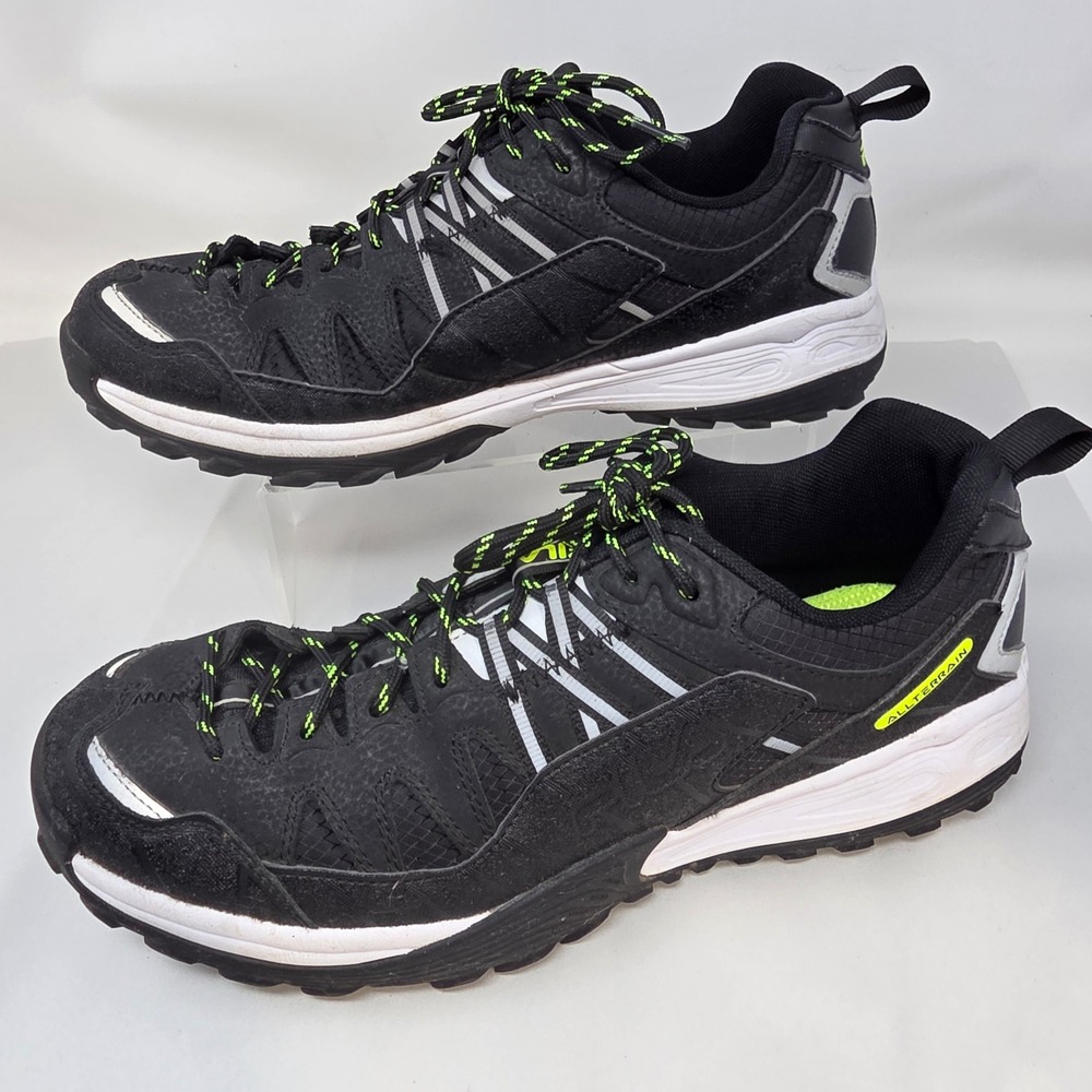 Fila All Terrain Trail Running Shoes Mens 9 Black Lime Green 1JM01275-016 Exc - Picture 10 of 16